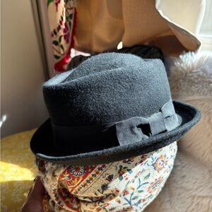 Black Wool Hat 🎩 Cool Chic Fun Dressy Classic Unisex
